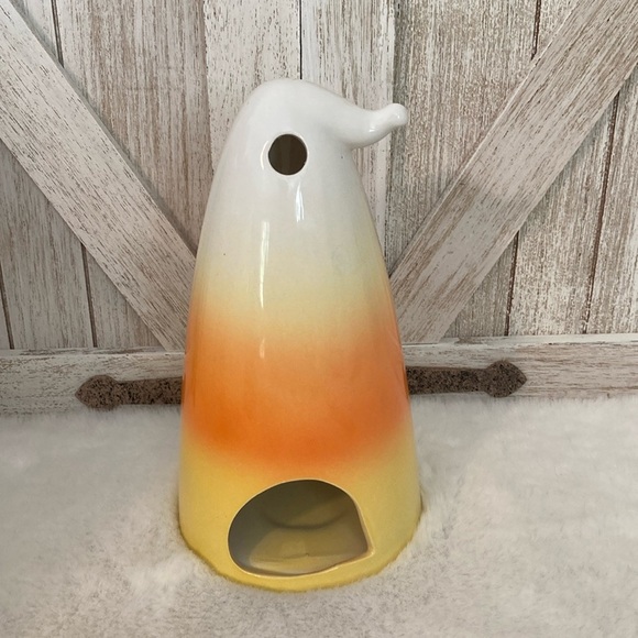 Ceramic Candy Corn Luminary - Picture 2 of 7